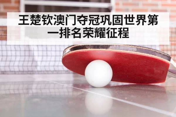王楚钦澳门夺冠巩固世界第一排名荣耀征程